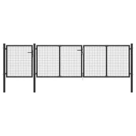vidaxl-brama-ogrodzeniowa-stalowa-400-x-100-cm-antracytowa