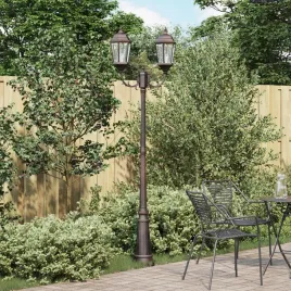 vidaxl-slup-oswietleniowy-ogrodowy-2-lampowy-e27-braz-235-cm-aluminium