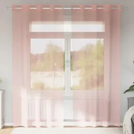 vidaxl-zaslony-woalowe-z-przelotkami-2-szt-rozowe-140x245-cm