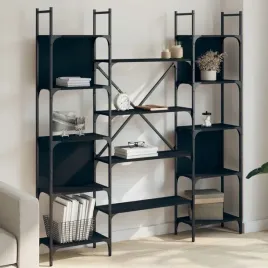 vidaxl-regal-na-ksiazki-czarny-1555x24x1665-cm