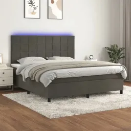 vidaxl-lozko-kontynentalne-z-materacem-i-led-szary-aksamit-180x200cm