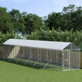 vidaxl-kojec-dla-psa-z-dachem-srebrny-2x14x25m-stal-galwanizowana