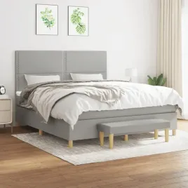 vidaxl-lozko-kontynentalne-z-materacem-jasnoszare-tkanina-180x200cm
