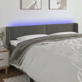 vidaxl-zaglowek-do-lozka-z-led-ciemnoszary-163x16x78-88-cm-aksamit
