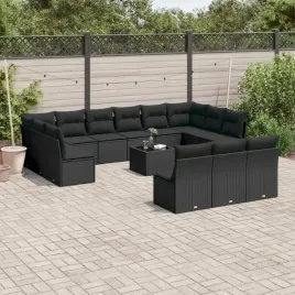 vidaxl-14-cz-zestaw-wypoczynkowy-do-ogrodu-poduszki-czarny-rattan-pe