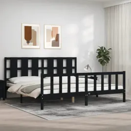 vidaxl-rama-lozka-z-wezglowiem-czarna-200x200-cm-lite-drewno