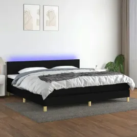 vidaxl-lozko-kontynentalne-z-materacem-czarne-200-x-200-cm-tkanina
