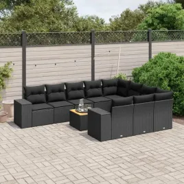 vidaxl-11-cz-zestaw-wypoczynkowy-do-ogrodu-poduszki-czarny-rattan-pe