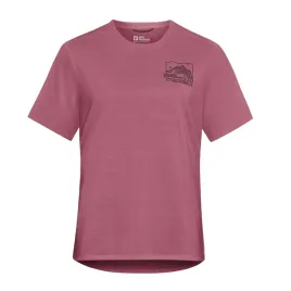 koszulka-damska-jack-wolfskin-vonnan-graphic-ridge-leaf-raisin