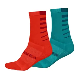 skarpety-rowerowe-damskie-endura-coolmax-stripe-2-pak-pacifiic-blue-os