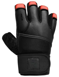 rekawiczki-treningowe-rdx-l4-finger-weightlifting-leather-red-black-s