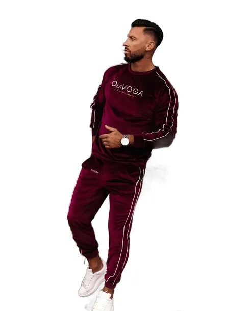 Komplet męski OLAVOGA DRESSY MEN 2025 burgund L