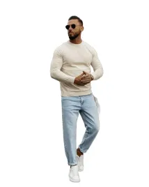 sweter-meski-olavoga-mew-2025-ecru-xl