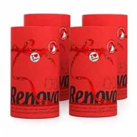 czerwony-recznik-papierowy-kuchenny-renova-4-opakowania