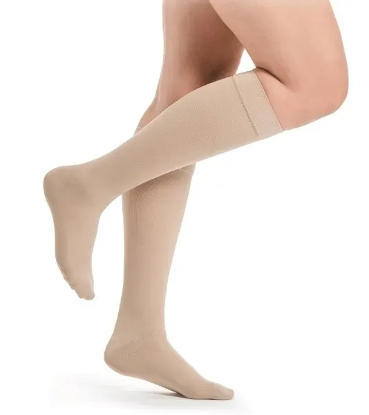 SIGVARIS COTTON PODKOLANÓWKI UCISKOWE CIELISTE 2 STOPNIA CCL2 L