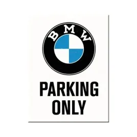 magnes-na-lodowke-bmw-parking-only-white