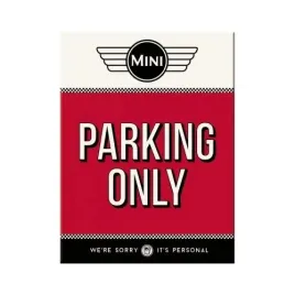 magnes-na-lodowke-mini-parking-only-red