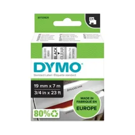 standardowa-tasma-dymo-d1-19mm-x-7m-czarny-przezroczysta-s0720820