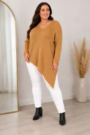 sweter-asymetryczny-tunika-oversize-dekolt-v-biust-110-cm-polski-karmel-xl