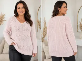 sweter-z-plecionym-wzorem-biust-110-cm-jasny-roz