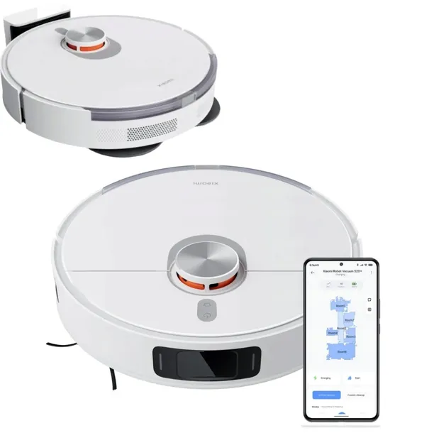 XIAOMI ROBOT VACUUM S20+ ODKURZACZ Z MOPEM BIAŁY 6000Pa 160min