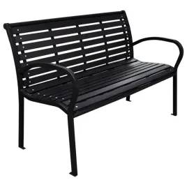 vidaxl-lawka-ogrodowa-czarna-116-cm-stal-i-wpc