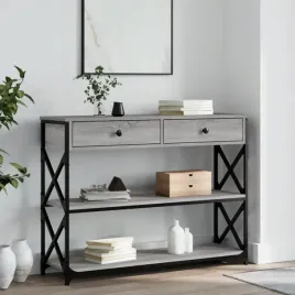 vidaxl-stolik-konsolowy-szary-dab-sonoma-100x28x75-cm
