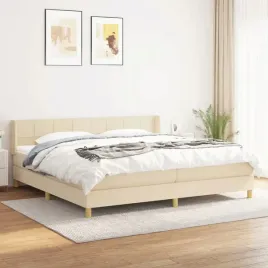 vidaxl-lozko-kontynentalne-z-materacem-kremowe-tkanina-200x200-cm