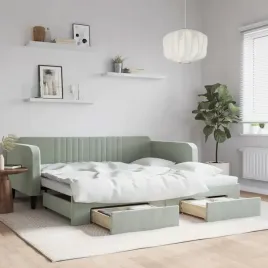 vidaxl-sofa-rozsuwana-z-szufladami-jasnoszara-100x200-cm-aksamit