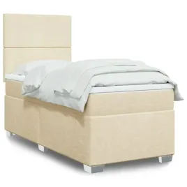 vidaxl-lozko-kontynentalne-z-materacem-kremowe-tkanina-90x200-cm