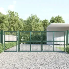 vidaxl-brama-z-siatki-zielona-400x175-cm-galwanizowana-stal