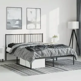 vidaxl-metalowa-rama-lozka-z-wezglowiem-czarna-150x200-cm