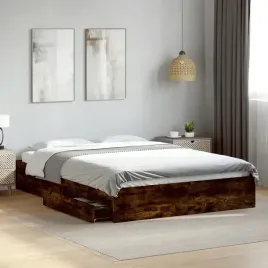 vidaxl-rama-lozka-z-szufladami-przydymiony-dab-160x200-cm