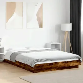 vidaxl-rama-lozka-z-led-przydymiony-dab-120x190-cm