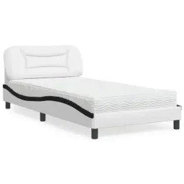 vidaxl-lozko-z-materacem-bialo-czarne-100x200-cm-sztuczna-skora