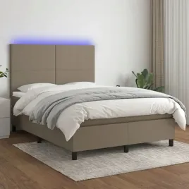 vidaxl-lozko-kontynentalne-z-materacem-taupe-140x200-cm-tkanina