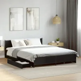 vidaxl-rama-lozka-z-szufladami-czarna-135x190-cm