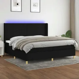vidaxl-lozko-kontynentalne-z-materacem-czarne-200-x-200-cm-tkanina