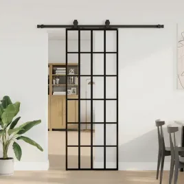 vidaxl-drzwi-przesuwne-z-zestawem-okuc-czarne-76x205-cm-esg-szklo