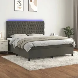 vidaxl-lozko-kontynentalne-z-materacem-i-led-szary-aksamit-180x200cm