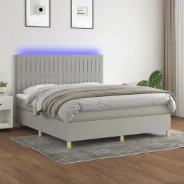 vidaxl-lozko-kontynentalne-z-materacem-jasnoszare-160x200cm-tkanina
