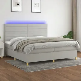 vidaxl-lozko-kontynentalne-z-materacem-jasnoszare-200x200cm-tkanina