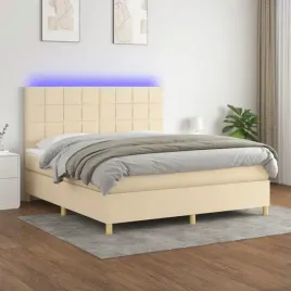 vidaxl-lozko-kontynentalne-z-materacem-kremowe-160x200-cm-tkanina
