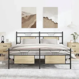vidaxl-metalowa-rama-lozka-bez-materaca-dab-sonoma-160x200-cm