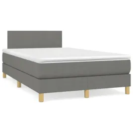 vidaxl-lozko-kontynentalne-z-materacem-ciemnoszare-120x190cm-tkanina