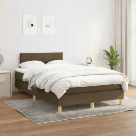 vidaxl-lozko-kontynentalne-z-materacem-brazowe-tkanina-120x200-cm