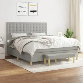 vidaxl-lozko-kontynentalne-z-materacem-jasnoszare-tkanina-180x200cm