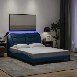 vidaxl-rama-lozka-z-led-bez-materaca-niebieski-140x200-cm-tkanina