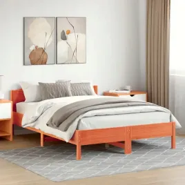 vidaxl-rama-lozka-bez-materaca-woskowy-braz-150x200-cm-lita-sosna