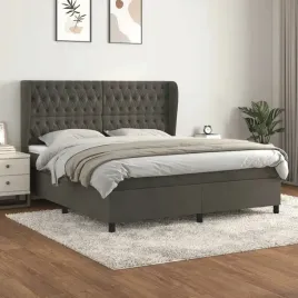 vidaxl-lozko-kontynentalne-z-materacem-ciemnoszare-180x200cm-aksamit